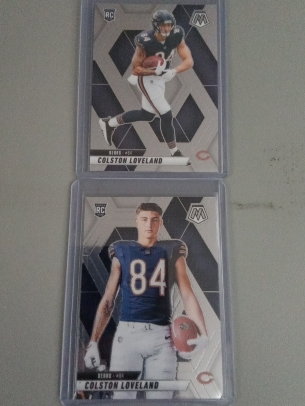 Colston Loveland Football Rookie Card Lot - Blue & White